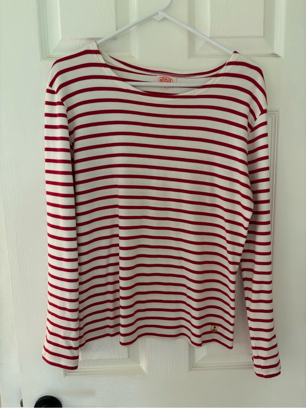 Armor Lux Red and White Striped Top